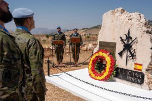 La Brigada española en Líbano recuerda a los caídos en El Khiam y al cabo Ospina