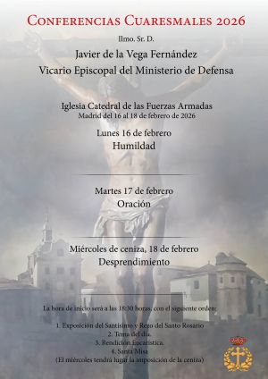 Conferencias Cuaresmales 2026 en la Iglesia Catedral de las Fuerzas Armadas
