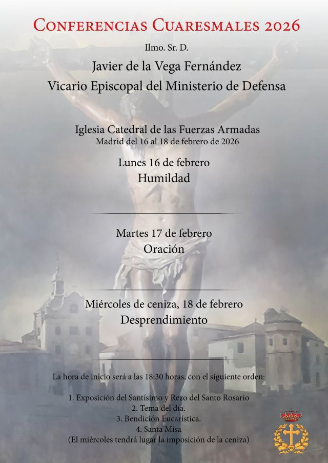 Conferencias Cuaresmales 2026 en la Iglesia Catedral de las Fuerzas Armadas