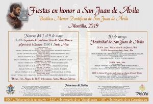Monseñor Juan del Río preside hoy en Montilla la Novena en honor de San Juan de Ávila