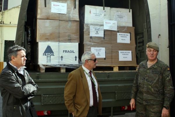 Cáritas Castrense envía a Ceuta 2.000 kilos de ropa para los migrantes alojados en el CETI