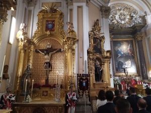El Cristo de los Alabarderos ya tiene su retablo en la Iglesia Catedral de las Fuerzas Armadas.