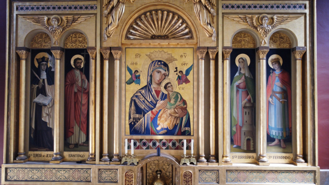 Preparativos en Zaragoza para la celebración del Centenario de la Virgen del Perpetuo Socorro, patrona de la Sanidad Militar española