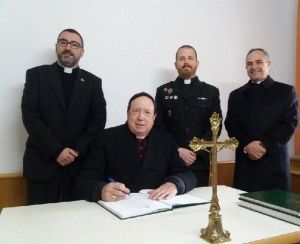 Bendición de la Capilla de la Escuela de Tráfico de la Guardia Civil en Mérida