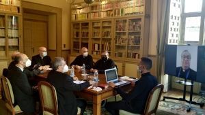 Reunión del equipo de gobierno del Arzobispado bajo la presidencia del Ordinario Castrense