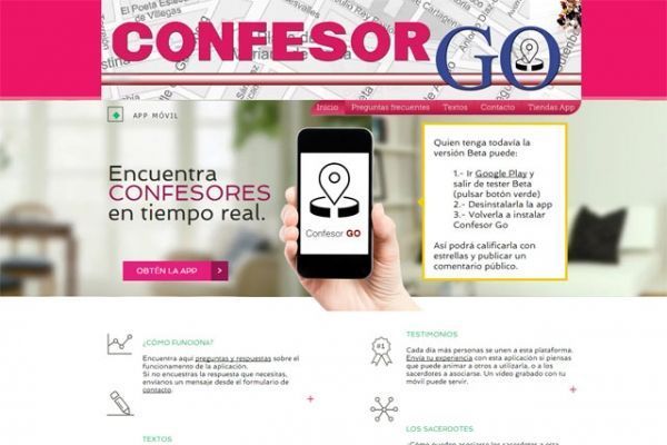 Confesor Go, una app para 'cazar el perdón'