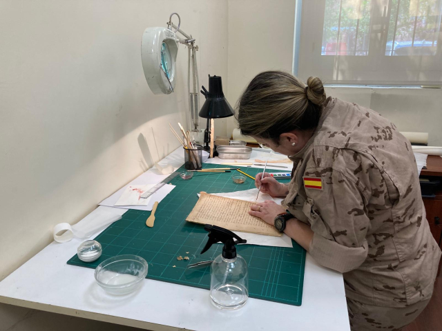 El Archivo Eclesiástico del Ejército de Tierra impulsa un nuevo Departamento de Conservación y Restauración para la salvaguarda del patrimonio documental militar