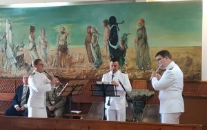 Los Músicos Castrenses de la plaza de Tenerife celebran su patrona, Santa Cecilia