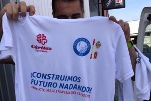 Cáritas Castrense apoya el reto de los alumnos de la Academia General Militar que cruzarán el Estrecho a nado por Malí