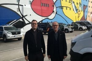 Visita del Vicario de la Guardia Civil a los Guardias Civiles desplazados en Cataluña