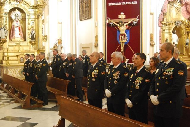 Celebración de la festividad de los Ángeles Custodios patronos del Cuerpo Nacional de Policía en la Catedral de las Fuerzas Armadas