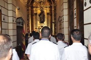 Misa en el Cuartel General de la Armada por las víctimas de los atentados en Cataluña