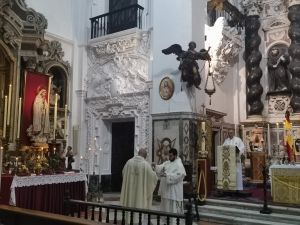 Festividad de Nuestra Señora de los Desamparados en la Real Parroquia Castrense del Santo Ángel Custodio de Cádiz