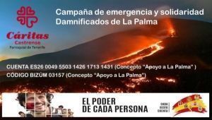 Campaña de emergencia y solidaridad por los damnificados de la isla de La Palma