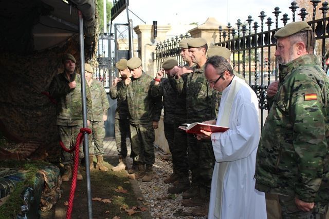 Inauguración y Bendición del Belén en el Acuartelamiento “General Arroquia” de Salamanca