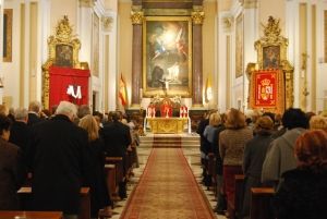 Misa en honor de San Hermenegildo, patrón de los veteranos, en la Iglesia Catedral de las Fuerzas Armadas