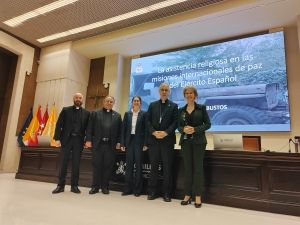 Ponencia sobre “La asistencia religiosa en las misiones internacionales de paz del Ejército español" en la Universidad Pontificia de Comillas de Madrid