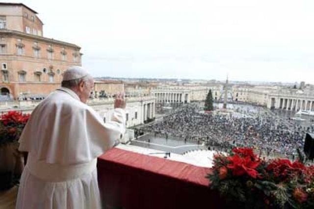 MENSAJE URBI ET ORBI DEL SANTO PADRE FRANCISCO