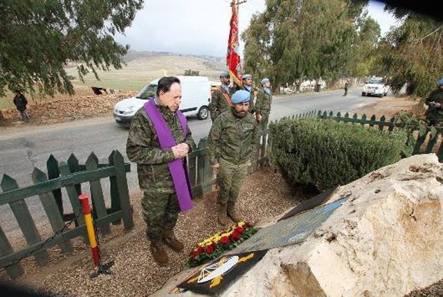 Militares españoles desplegados en Líbano comparten la Navidad con el Arzobispo Castrense