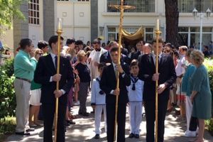 Celebración del Corpus Christi en la parroquia de la Armada en Madrid