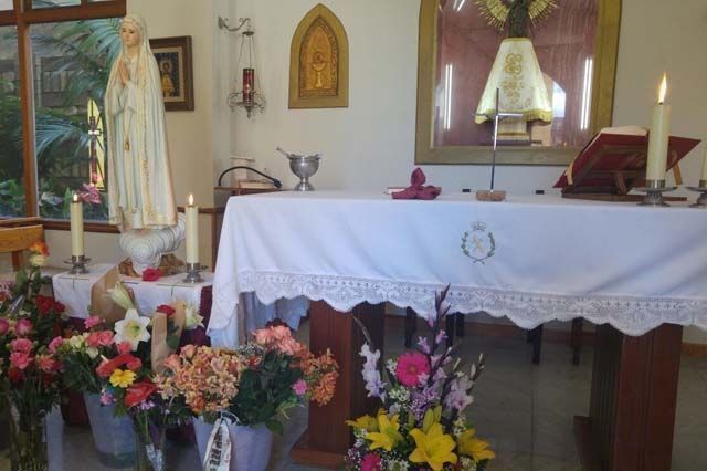 Celebracion el 13 de mayo en Tenerife con la Virgen de Fátima