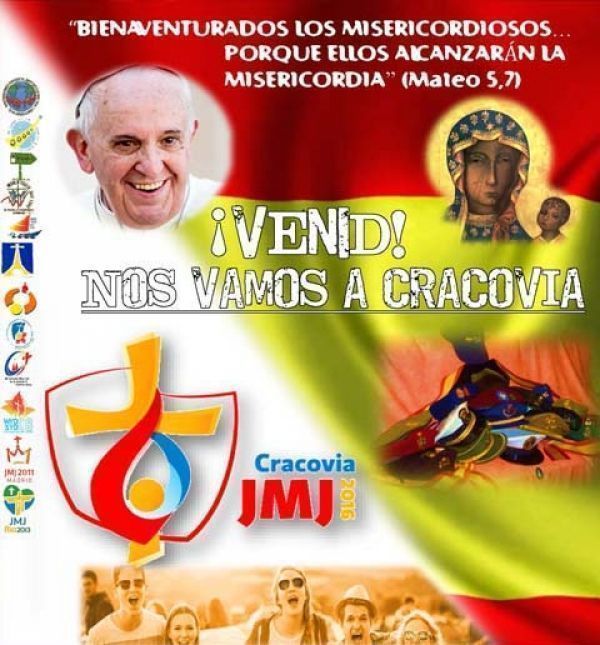 Monseñor Juan del Rio despide a los jóvenes del Arzobispado Castrense que viajan a la JMJ de Cracovia